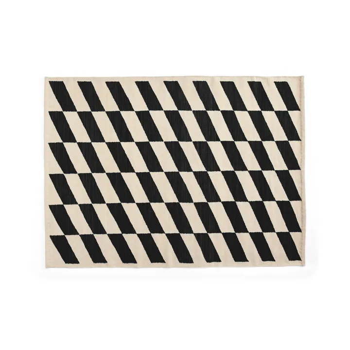 Shift Kelim tappeto 140x200 cm - Black - HAY