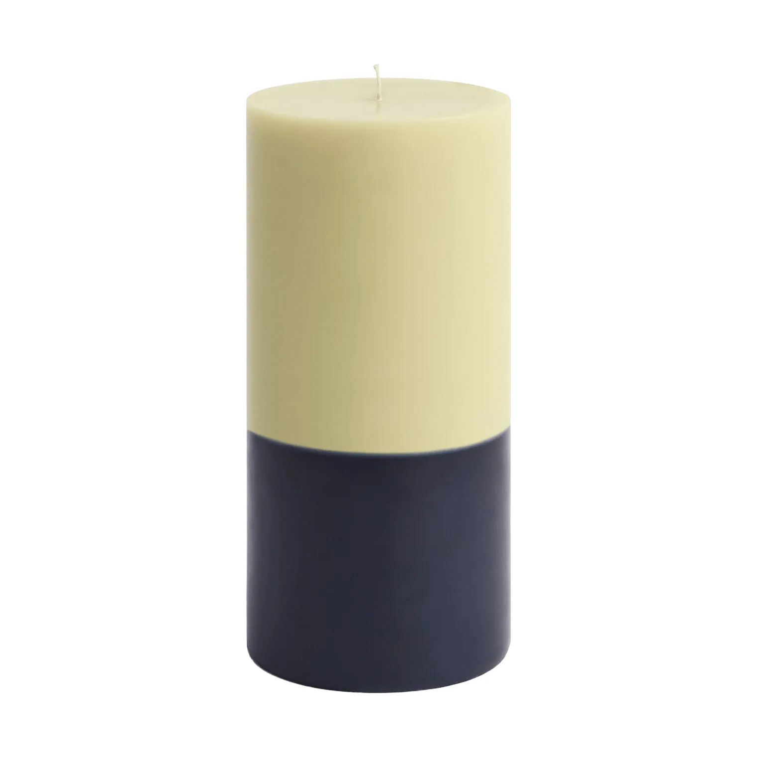 Silo Candle candela a blocco, Lime white-midnight blue, Ø9,5x20 cm HAY