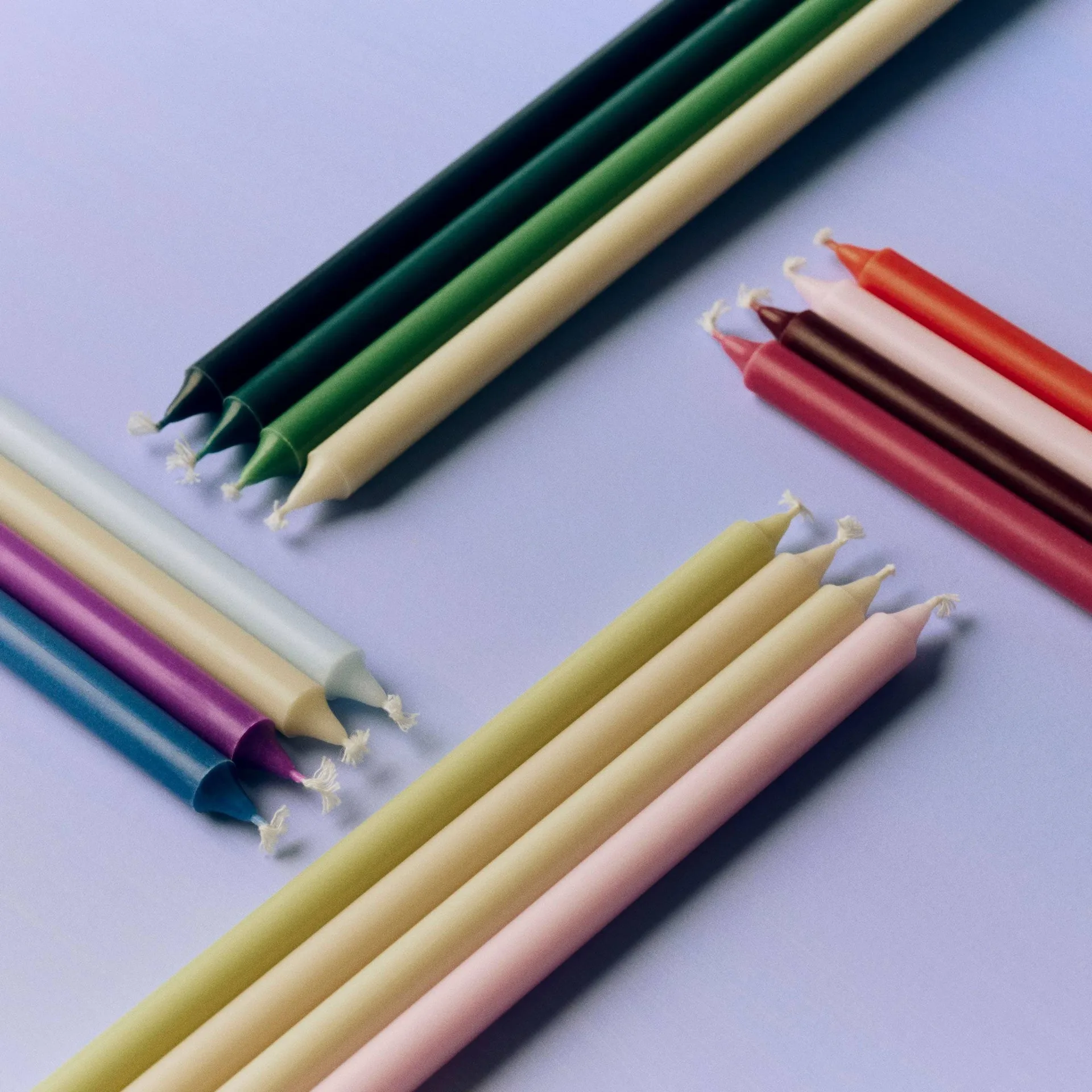 Slim candele 12-pack, Multi HAY