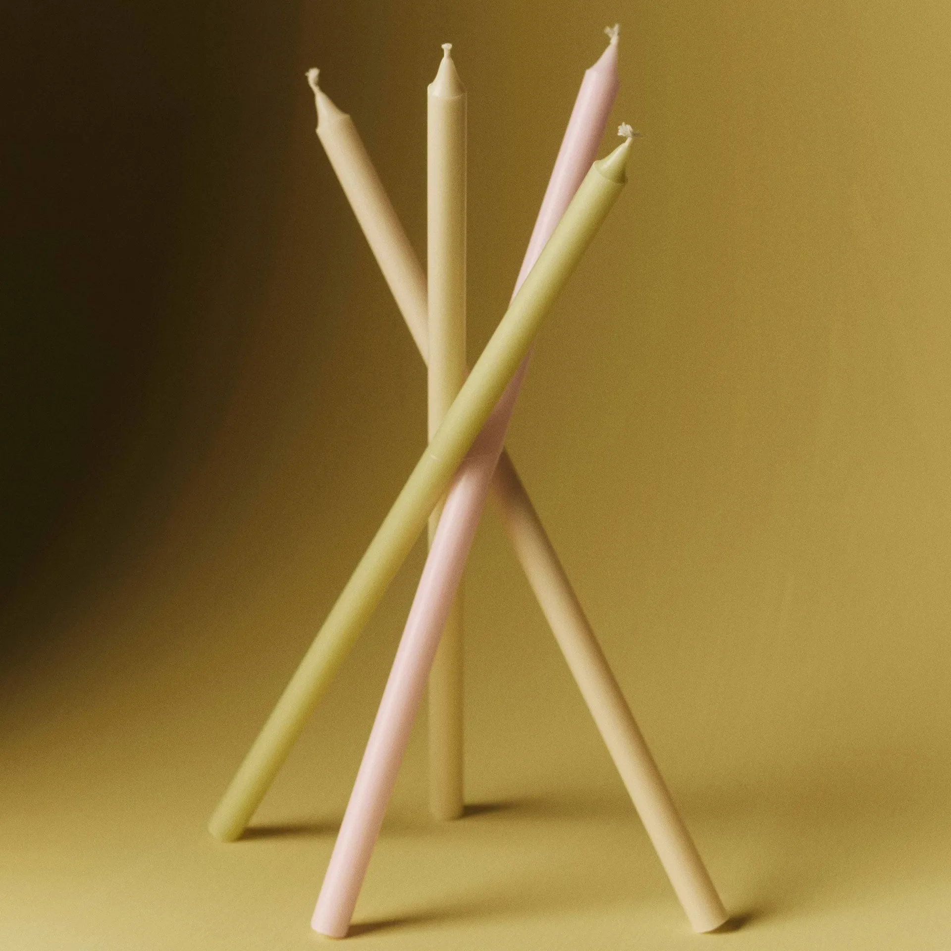 Slim candele 4-pack, pastelli HAY