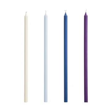 Slim candele 4-pack - Purple-blue - HAY