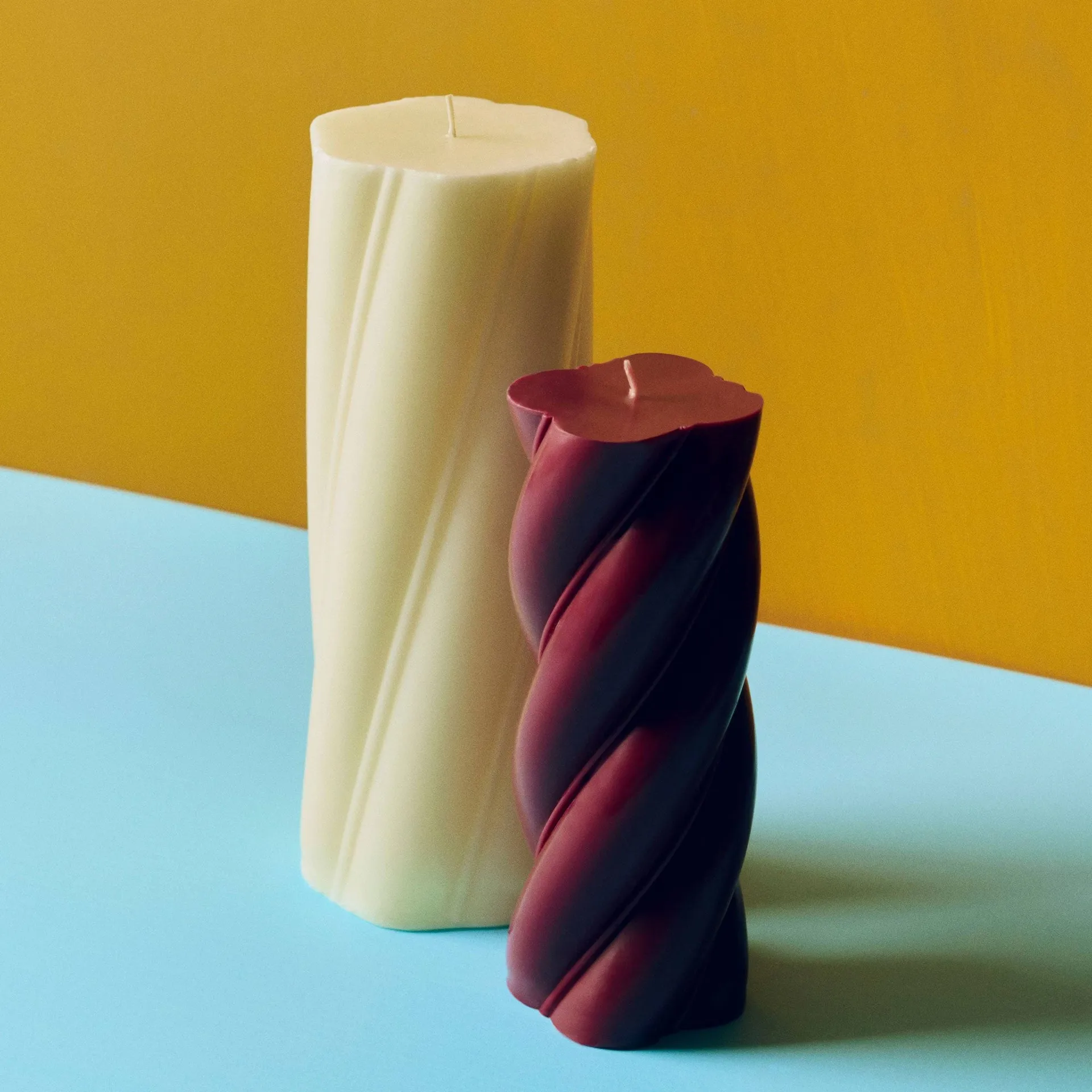 Soft Serve Candle candela a blocco, Ivory, Ø9,5x24,5 cm HAY