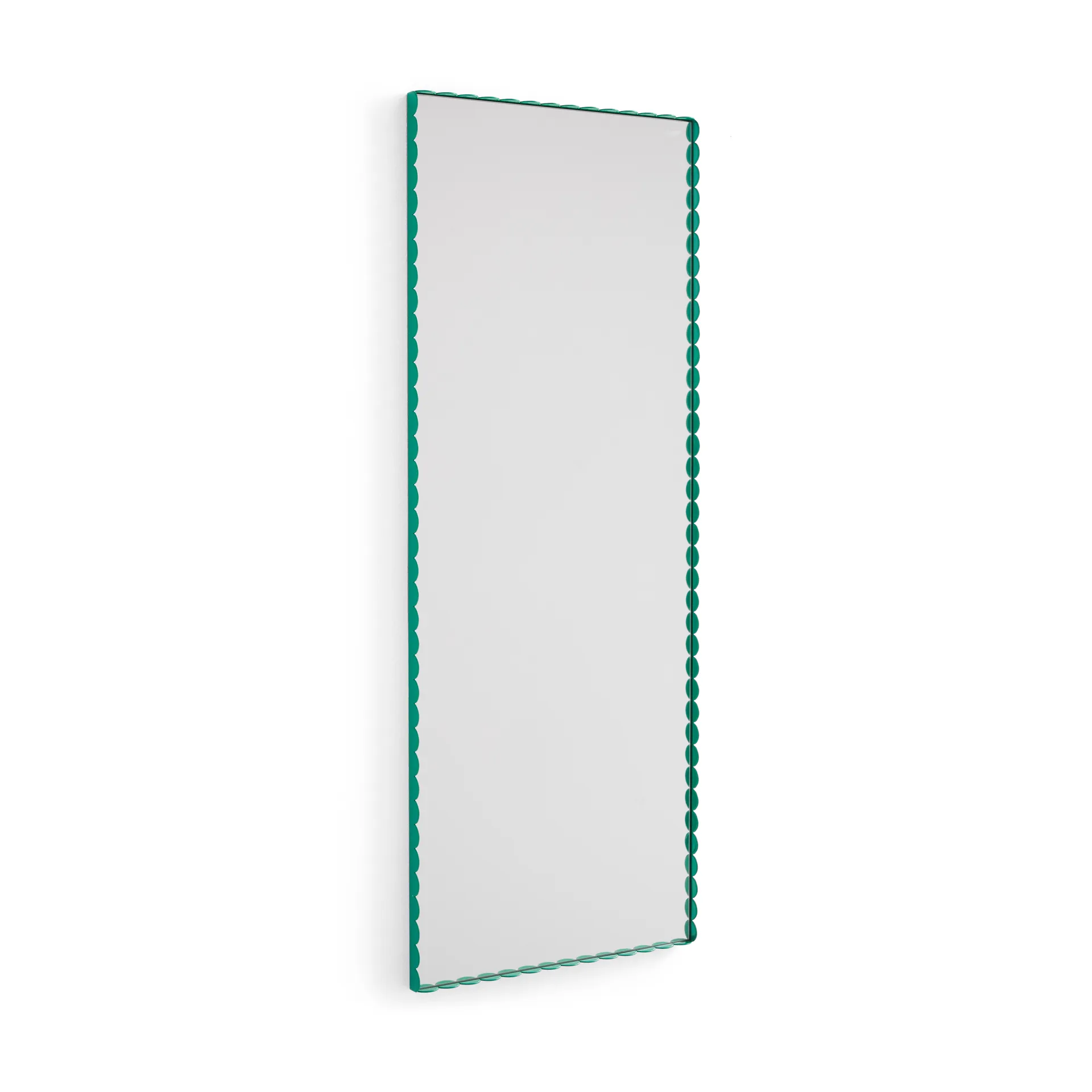 Specchio rettangolare Arcs Mirror medio, 50x133,5 cm, Verde HAY