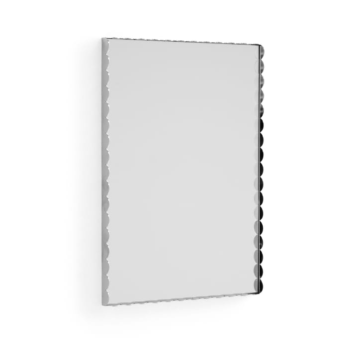 Specchio rettangolare Arcs Mirror piccolo, 43,5x61,5 cm - Acciaio inox - HAY