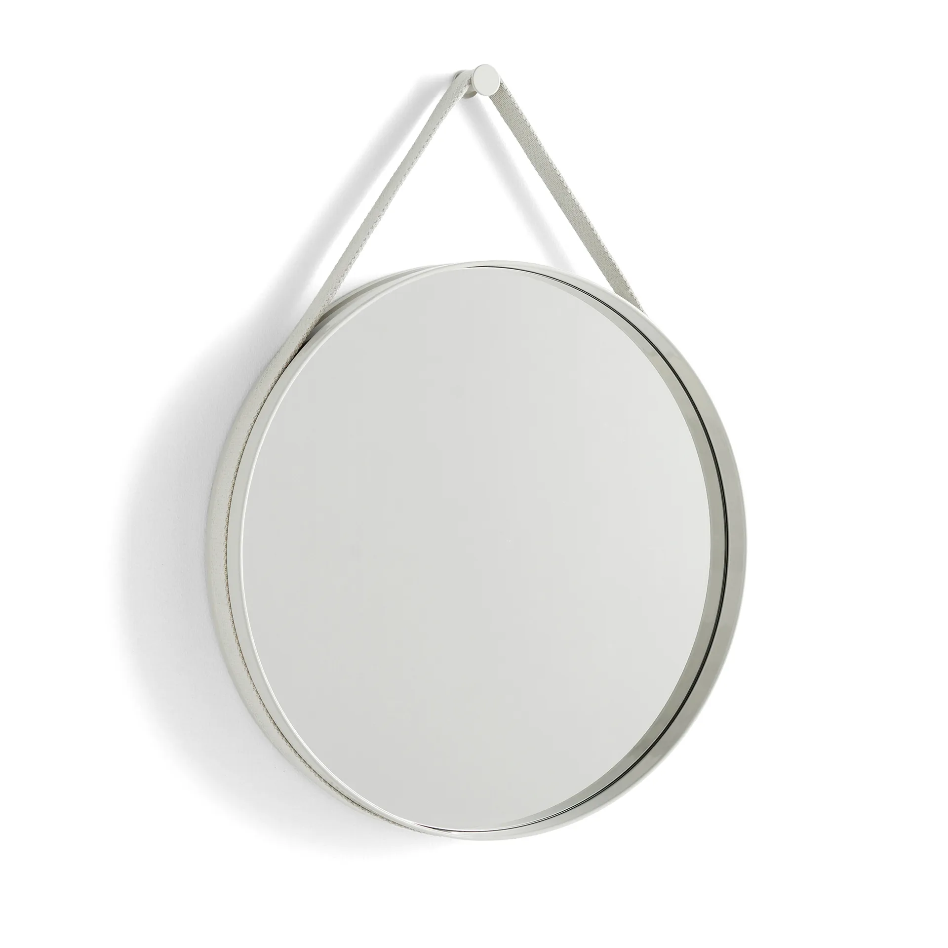 Specchio Strap Mirror, Grigio chiaro HAY