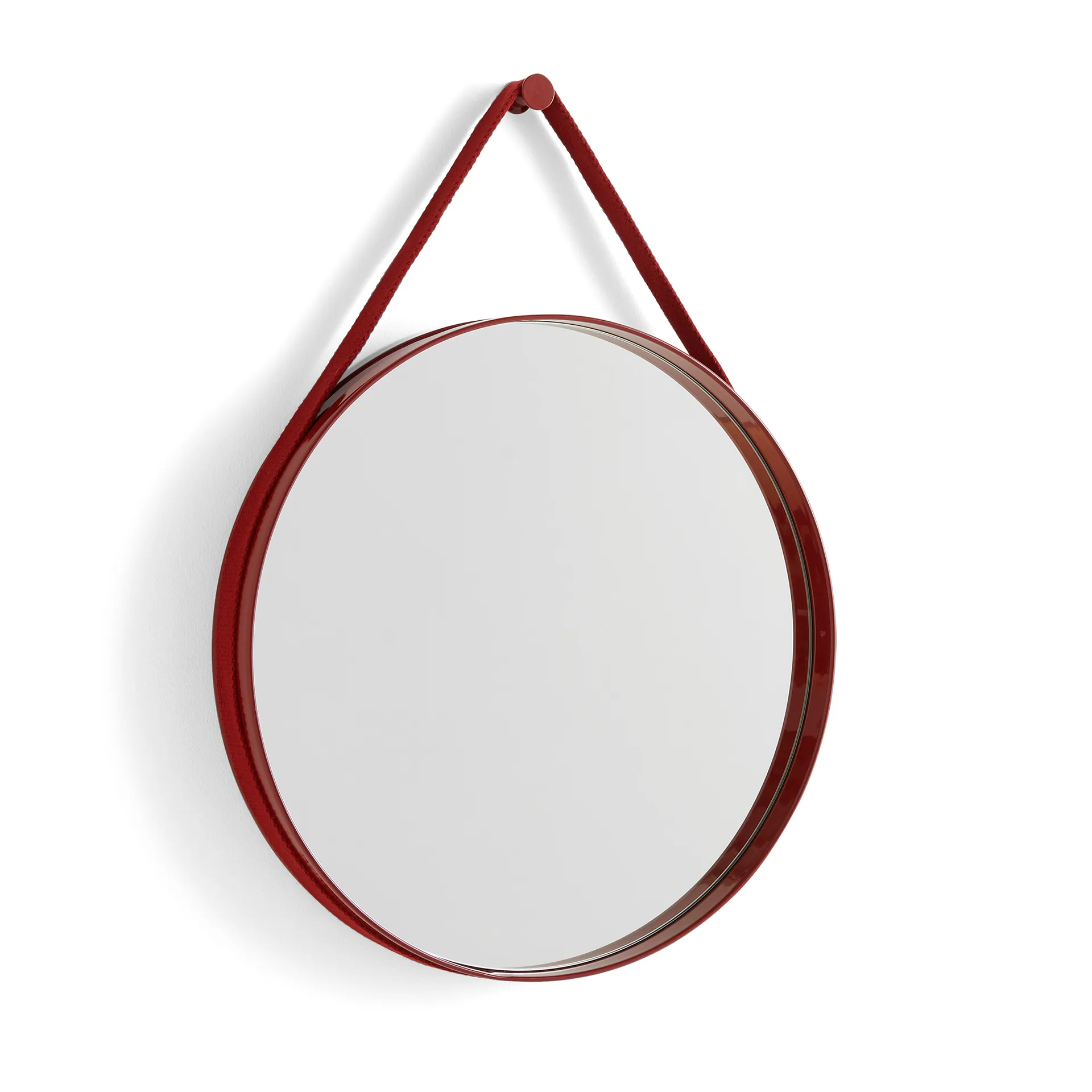 Specchio Strap Mirror, Red HAY