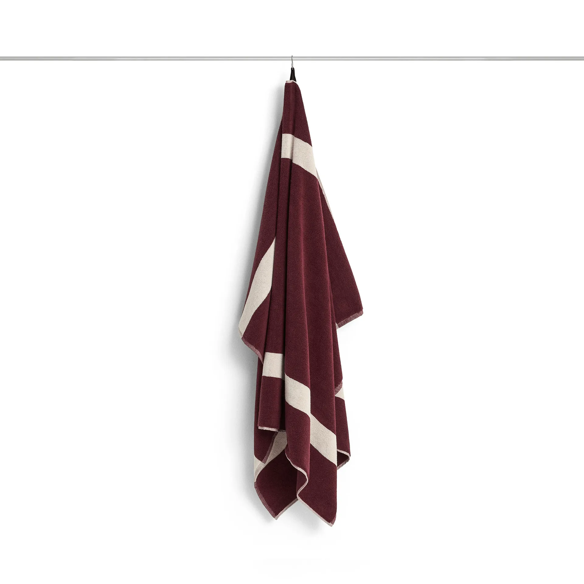 Stripe asciugamano, Burgundy, 100x150 cm HAY