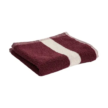 Stripe asciugamano - Burgundy, 30x30 cm - HAY