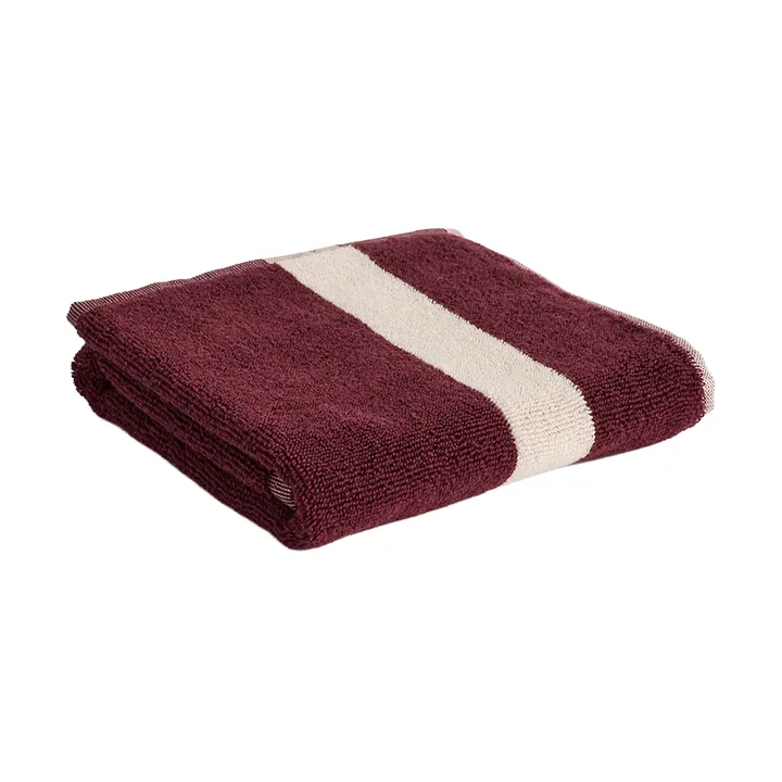 Stripe asciugamano - burgundy, 40x60 cm - HAY