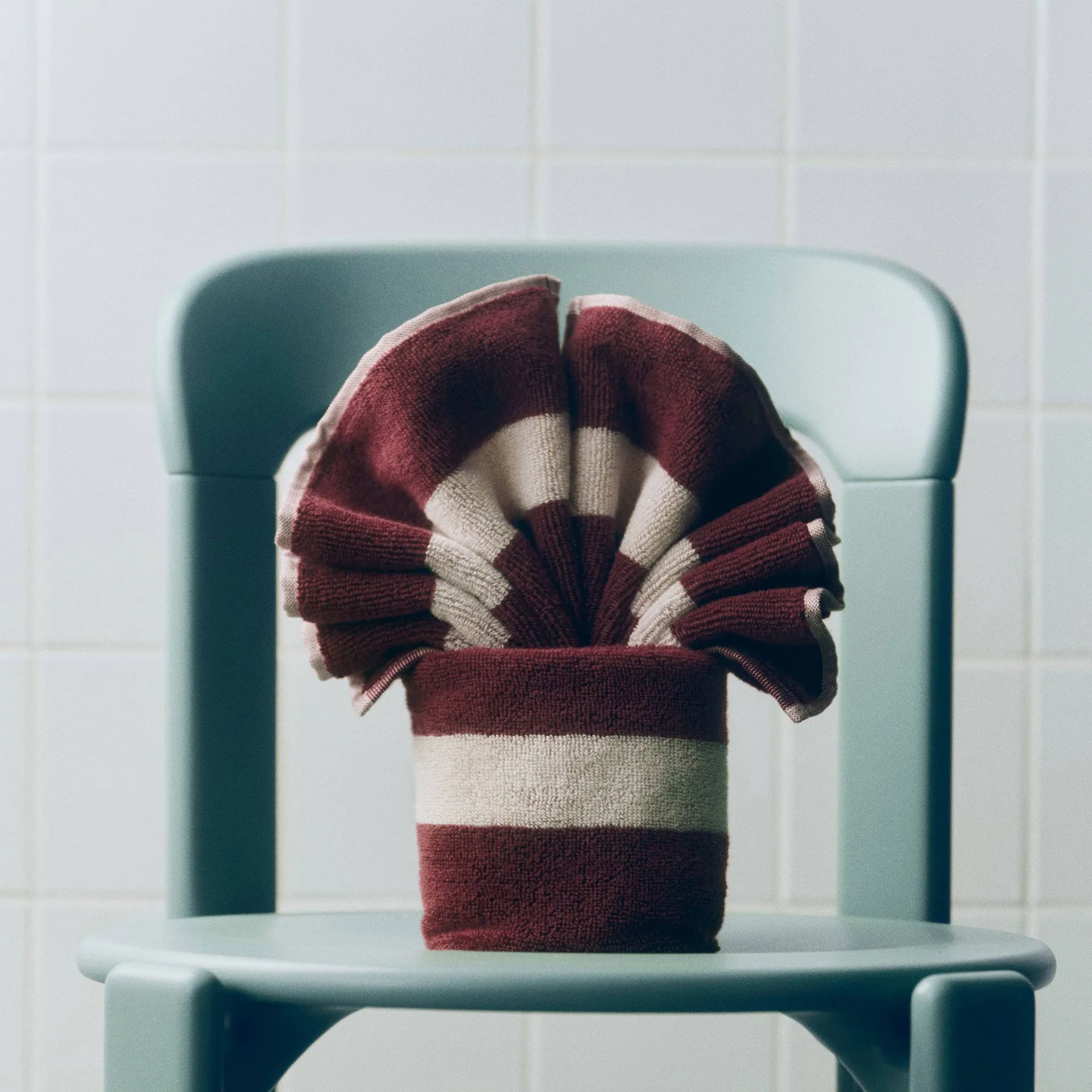 Stripe asciugamano, burgundy, 40x60 cm HAY