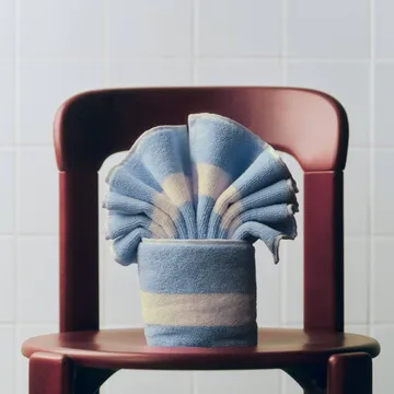 Stripe asciugamano - Dusty blue, 40x60 cm - HAY