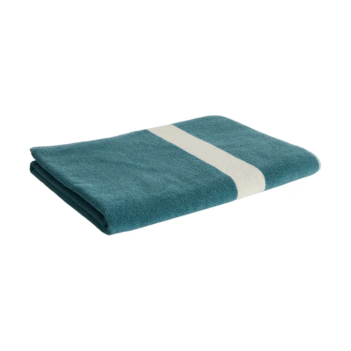 Stripe asciugamano - Petrol blue, 100x150 cm - HAY
