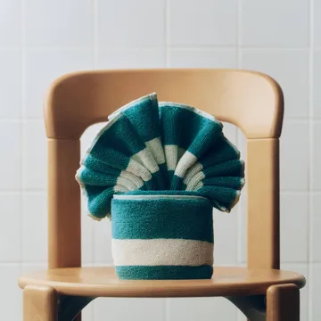 Stripe asciugamano - Petrol blue, 40x60 cm - HAY
