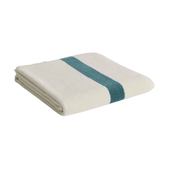 Stripe asciugamano - Petrol blue, 70x140 cm - HAY
