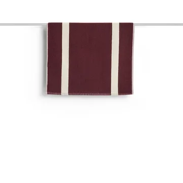 Stripe tappeto da bagno - Burgundy, 50x80 cm - HAY