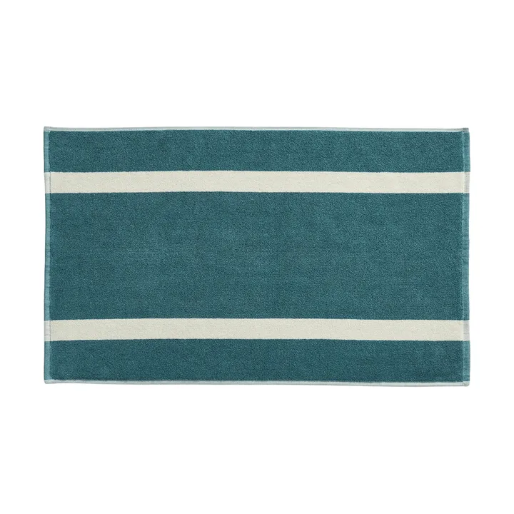 Stripe tappeto da bagno - Petrol blue, 50x80 cm - HAY