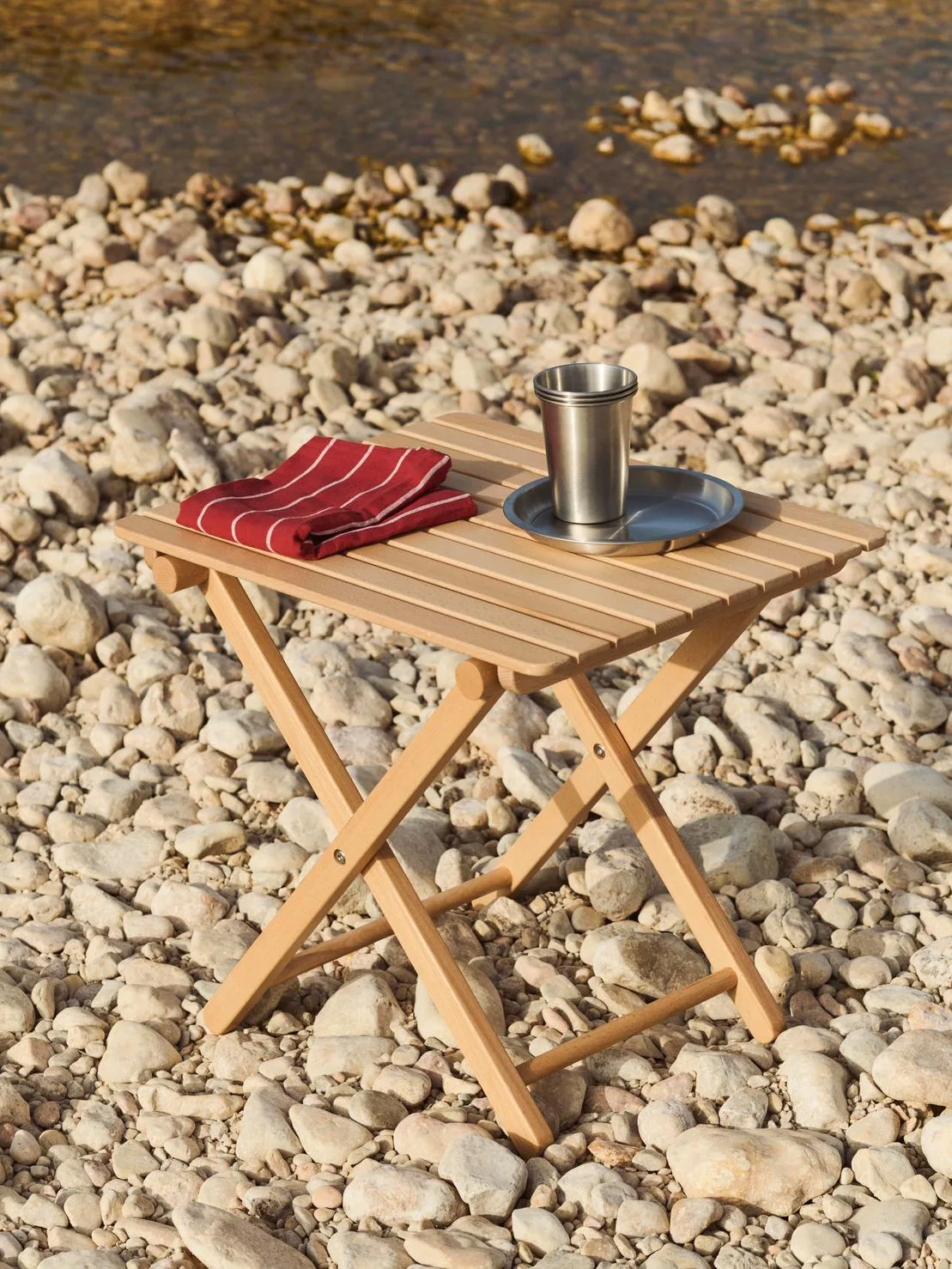 Strofinaccio da cucina Outdoor Market, Beige-rosso, confezione da 2 HAY