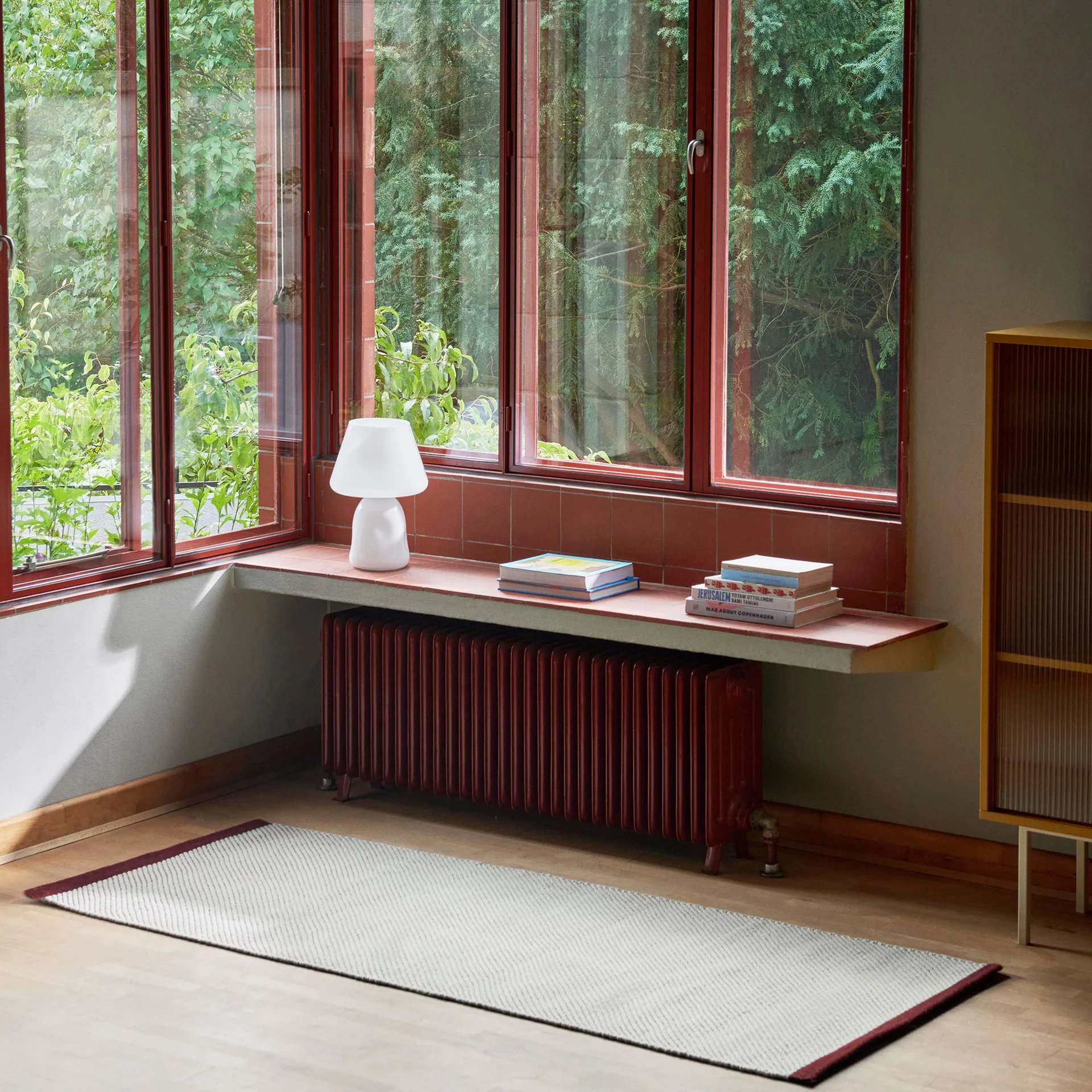 Tappeto Bias 80x200 cm, Tinta ciliegia HAY