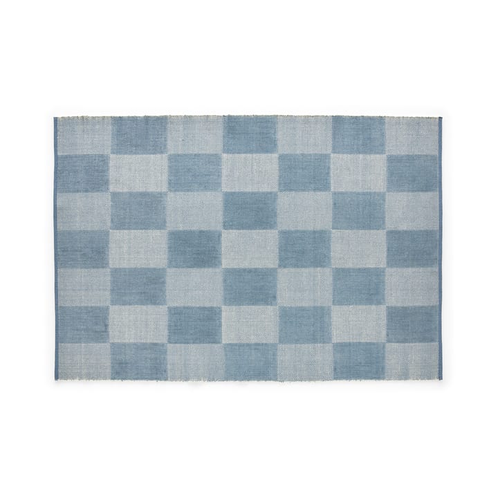 Tappeto Check piccolo - blu chiaro, 140x200 cm - HAY