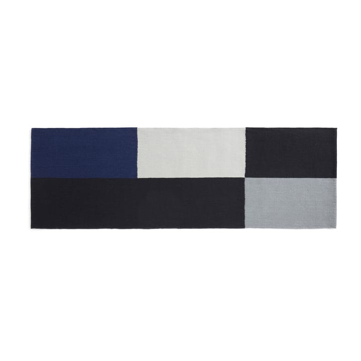 Tappeto Ethan Cook Flat Works 80x250 cm - Nero-blu - HAY