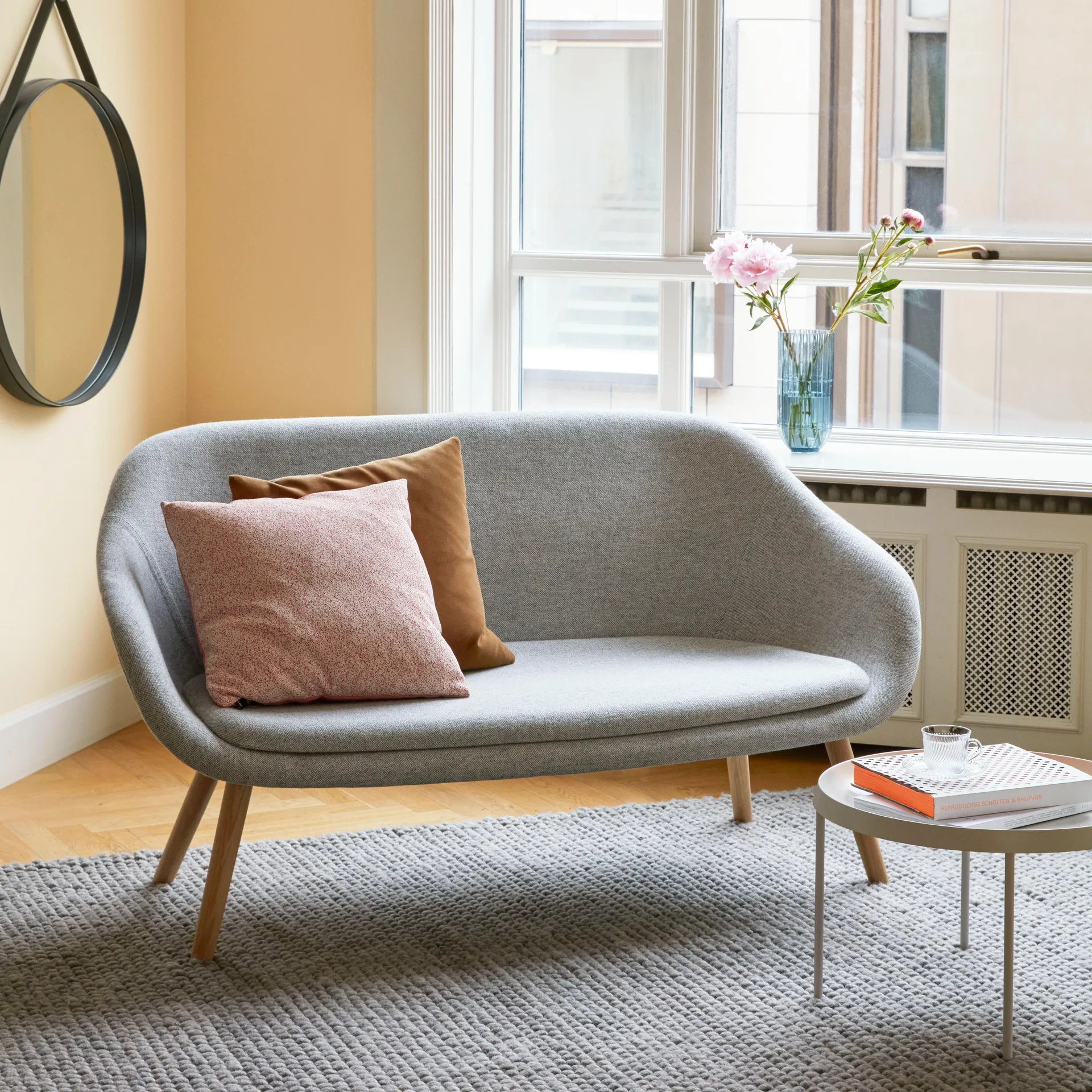 Tappeto in lana Peas 140x200 cm, Grigio medio HAY