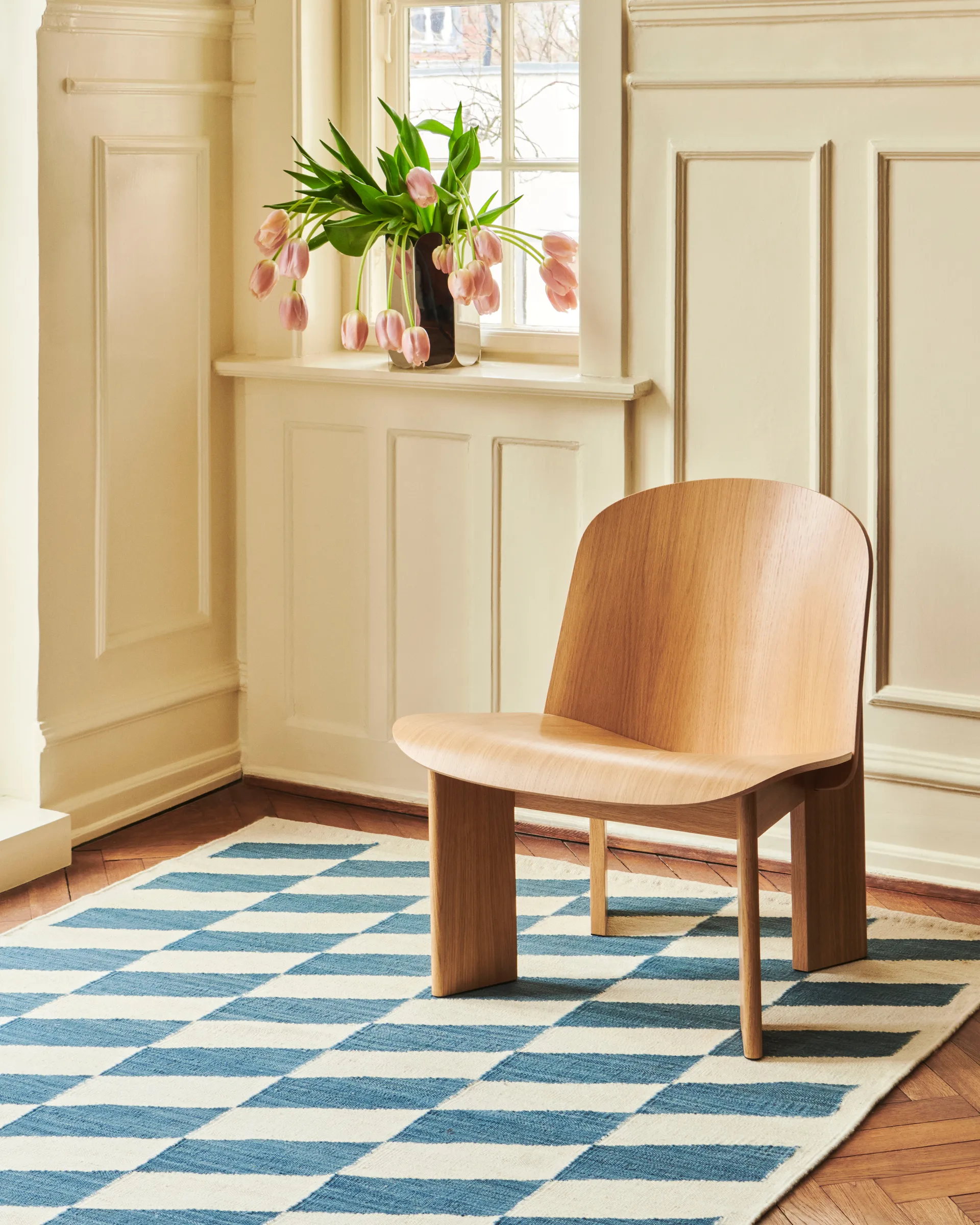 Tappeto Shift Kelim 140x200 cm, Blue HAY