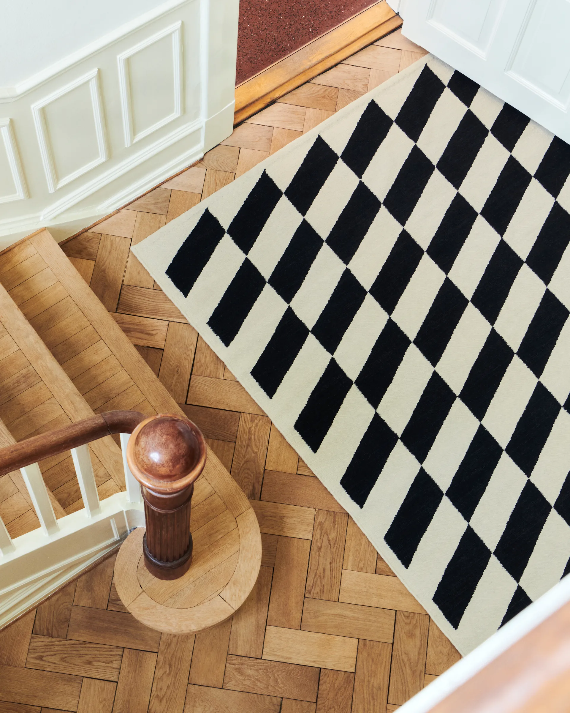 Tappeto Shift Kelim 170x240 cm, Black HAY