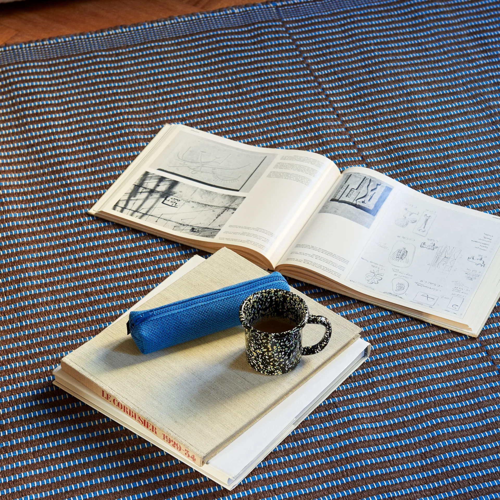 Tappeto Tapis 80x200 cm, Chestnut-blue HAY