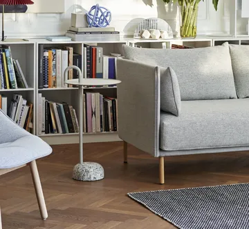 Tavolino Bowler - Beige-granite - HAY