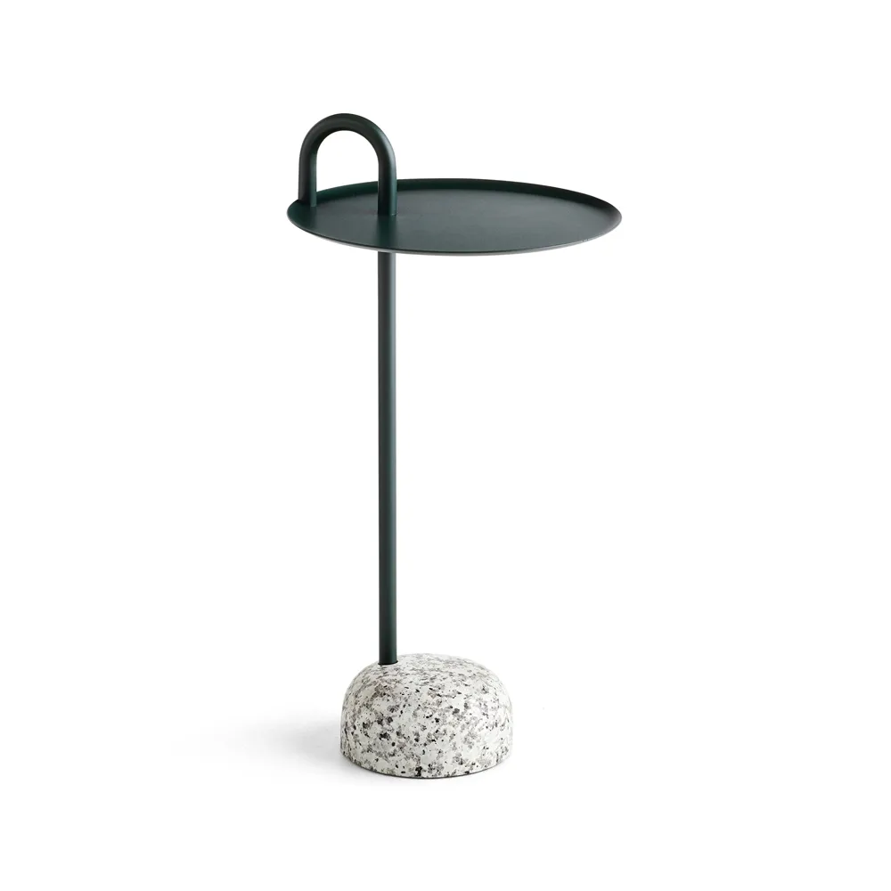Tavolino Bowler, Fir green-granite HAY