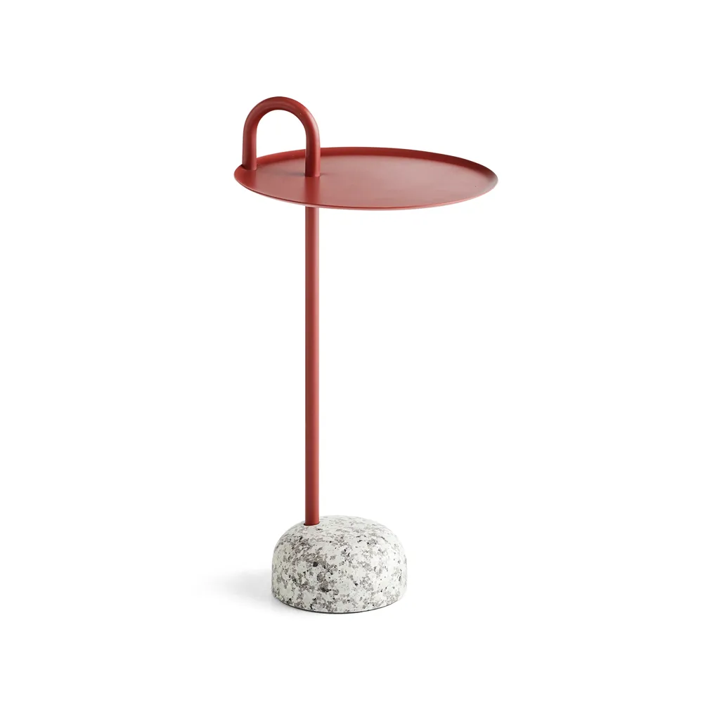 Tavolino Bowler, Tile red-granite HAY