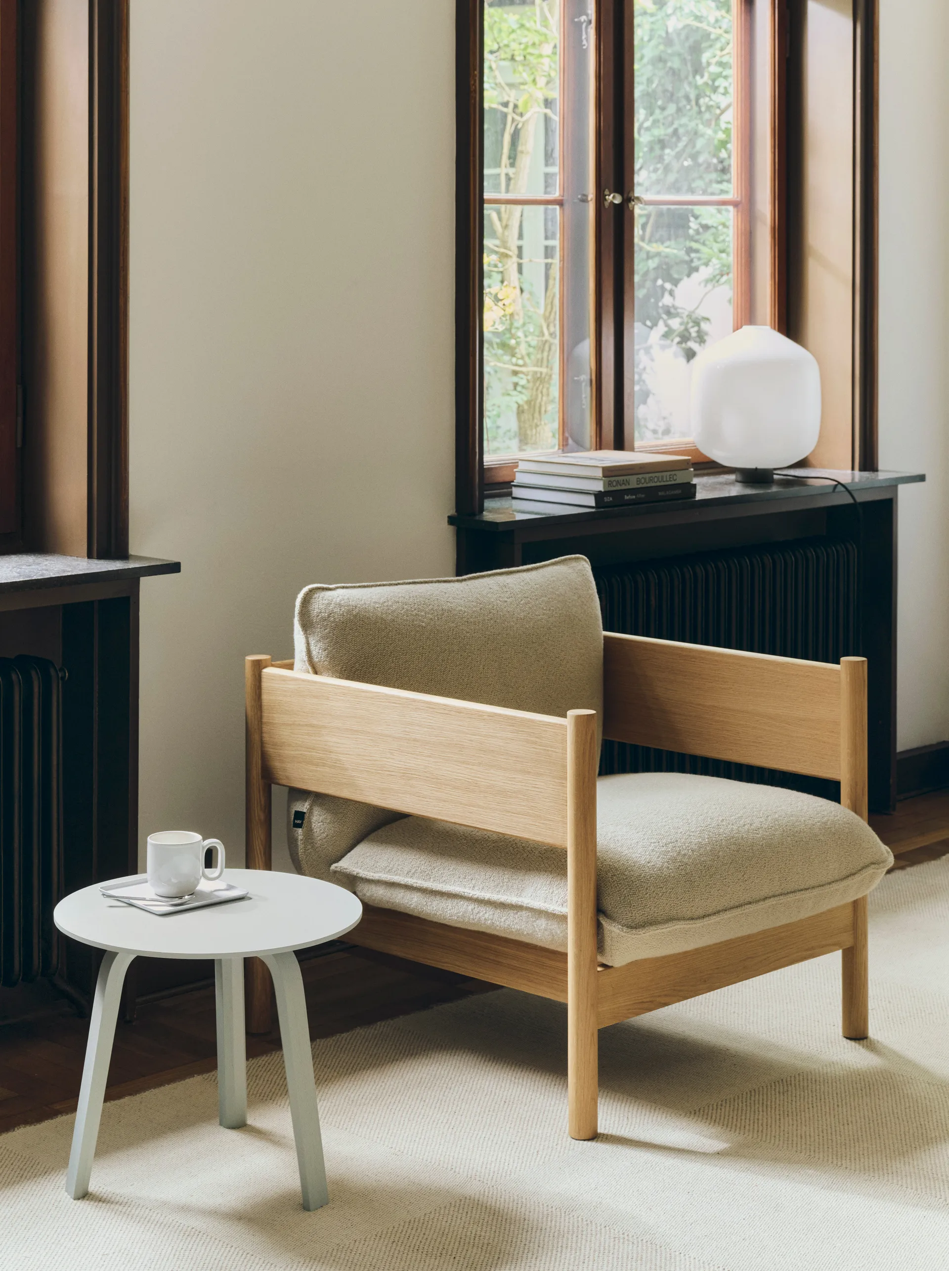 Tavolino da salotto Bella, Eucalyptus water, Ø45x39 cm HAY