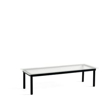 Tavolino da salotto Kofi - Black oak-ribbed glass, 50 cm - HAY