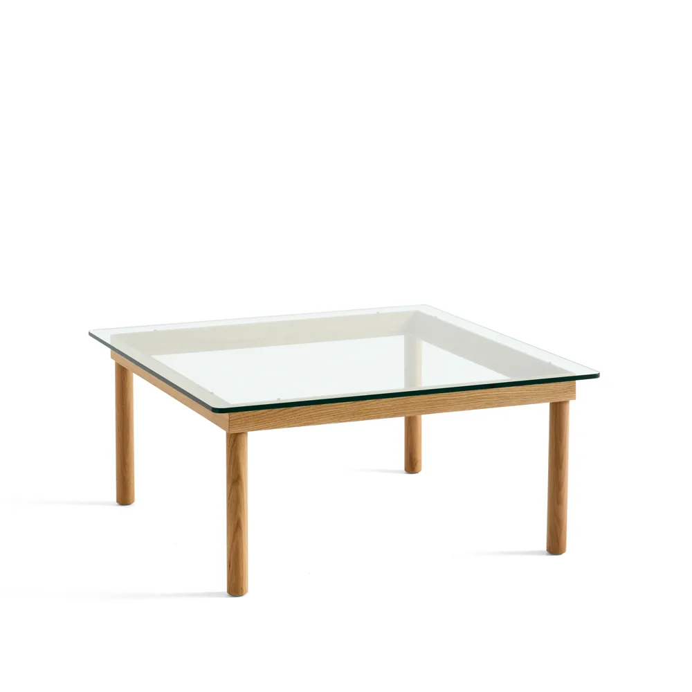 Tavolino da salotto Kofi, Oak-clear glass, 80 cm HAY