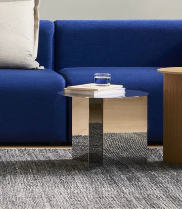 Tavolino da salotto Slit - Polished stainless steel - HAY