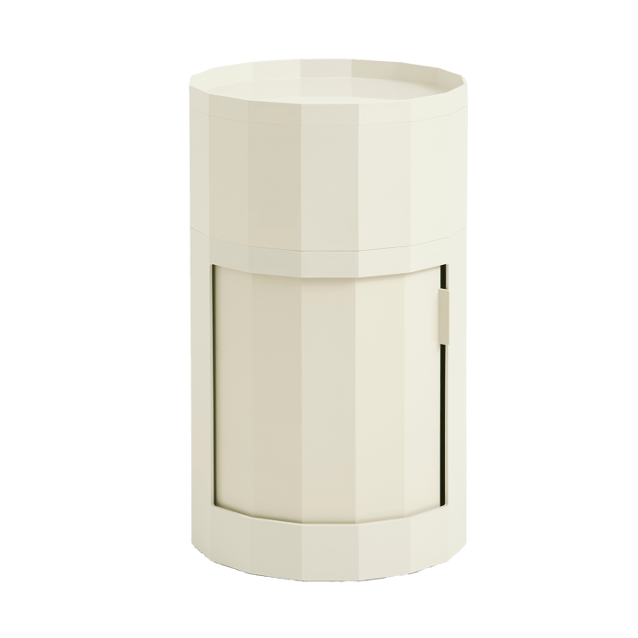 Tavolino Facet Cabinet high 66 cm - Eggshell - HAY
