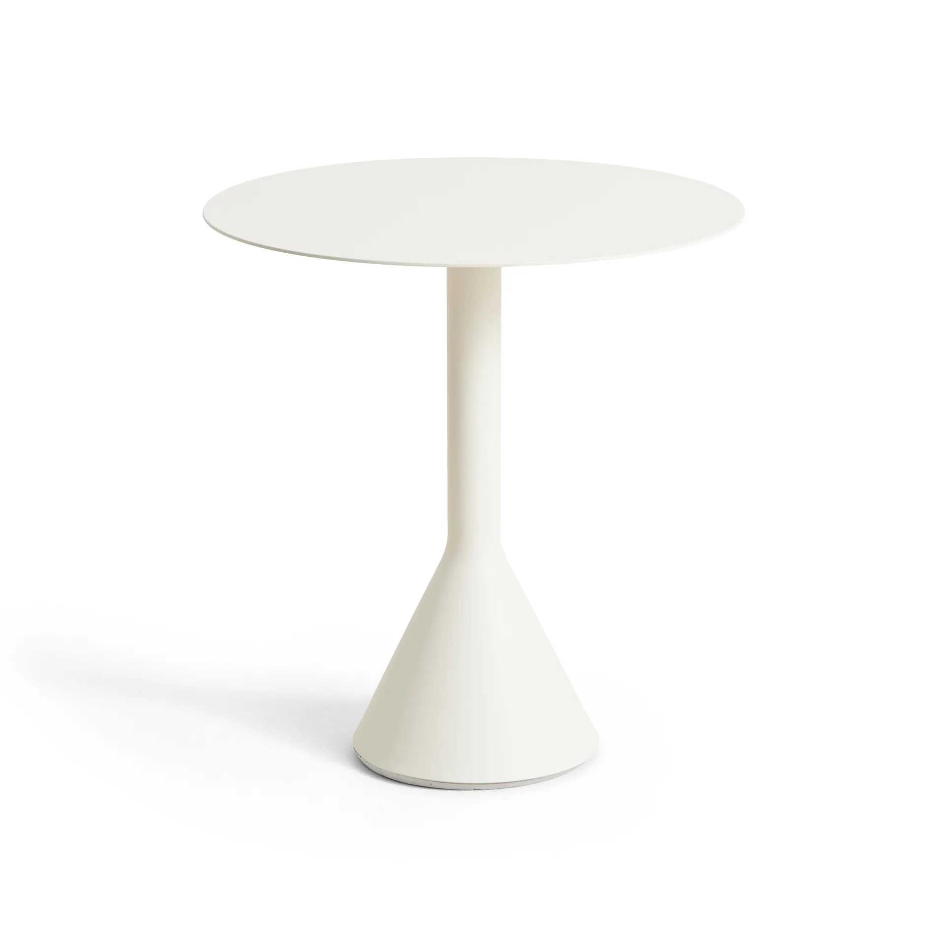 Tavolino rotondo da caffè Palissade Cone, Cream white, Ø70 cm HAY