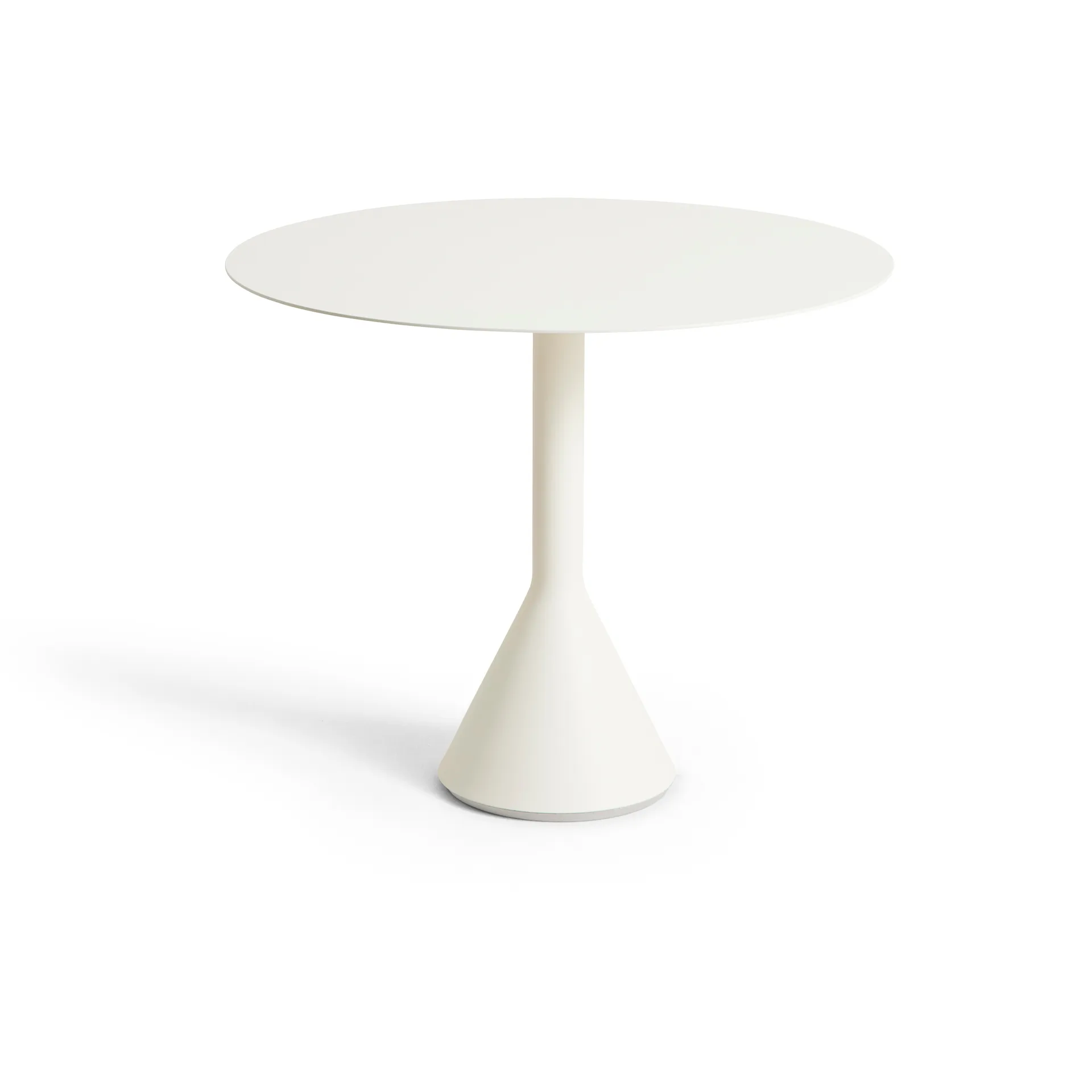 Tavolino rotondo da caffè Palissade Cone, Cream white, Ø90 cm HAY