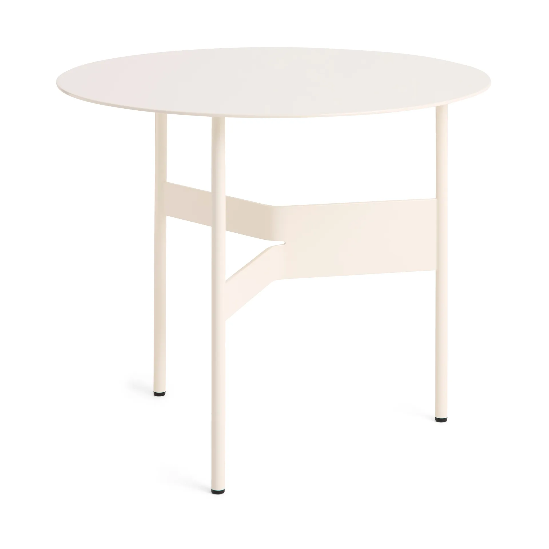 Tavolino Shim coffee table Ø54 cm, Eggshell HAY