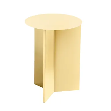 Tavolino Slit high Ø35 cm - Light yellow - HAY