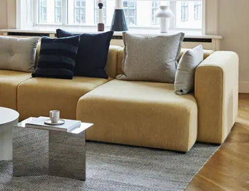 Tavolino Slit Oblong 27,5x49 cm - Mirror polished steel - HAY