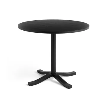 Tavolo da pranzo Pastis Table Ø90 - Black lacquered ash - HAY