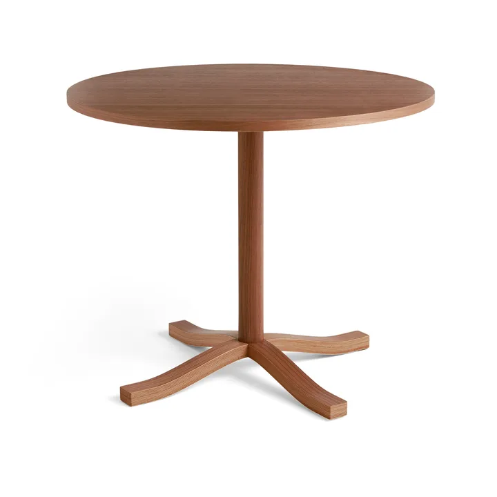 Tavolo da pranzo Pastis Table Ø90 - Lacquered walnut - HAY