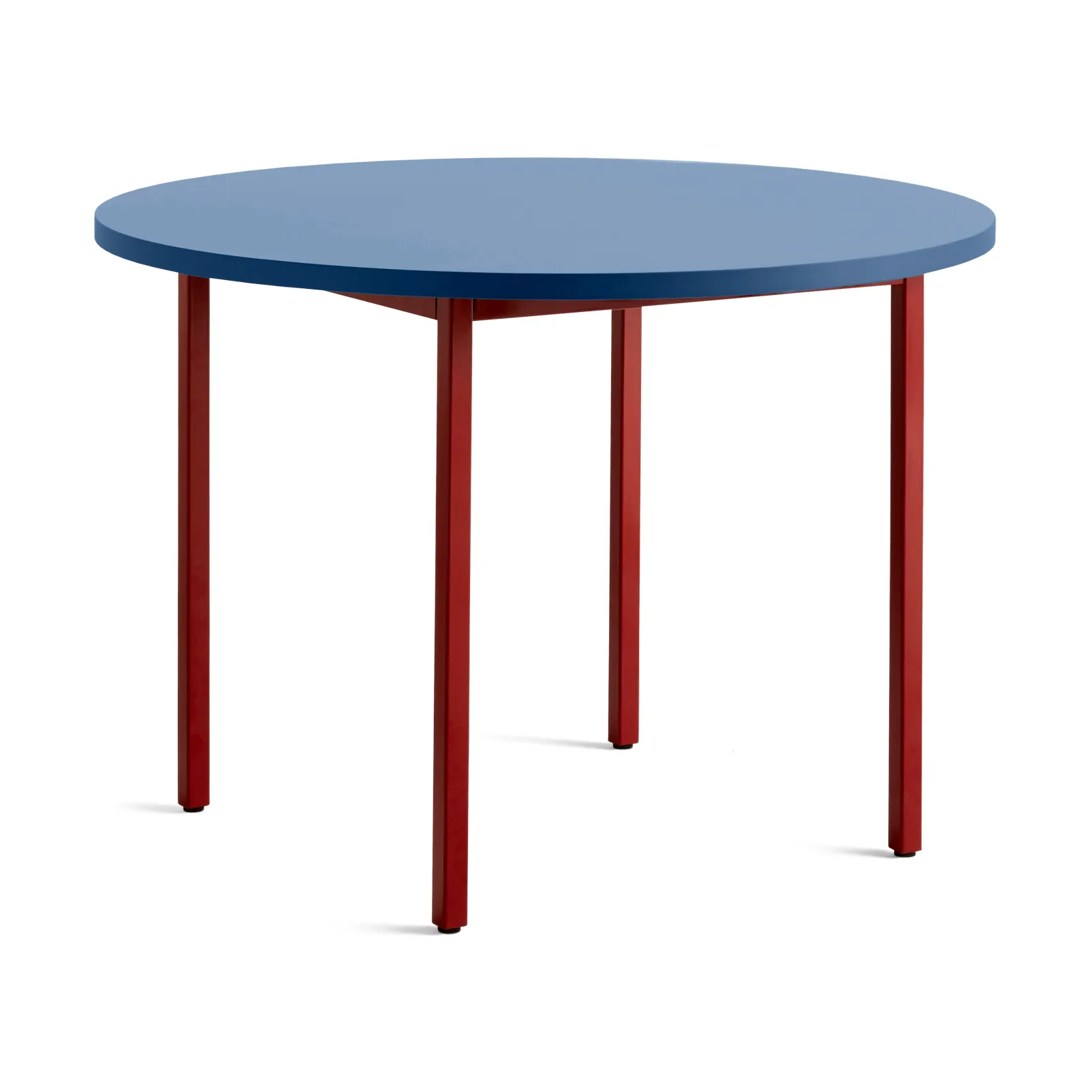 Tavolo da pranzo Two-Colour Ø105 cm, Maroon red-blue HAY