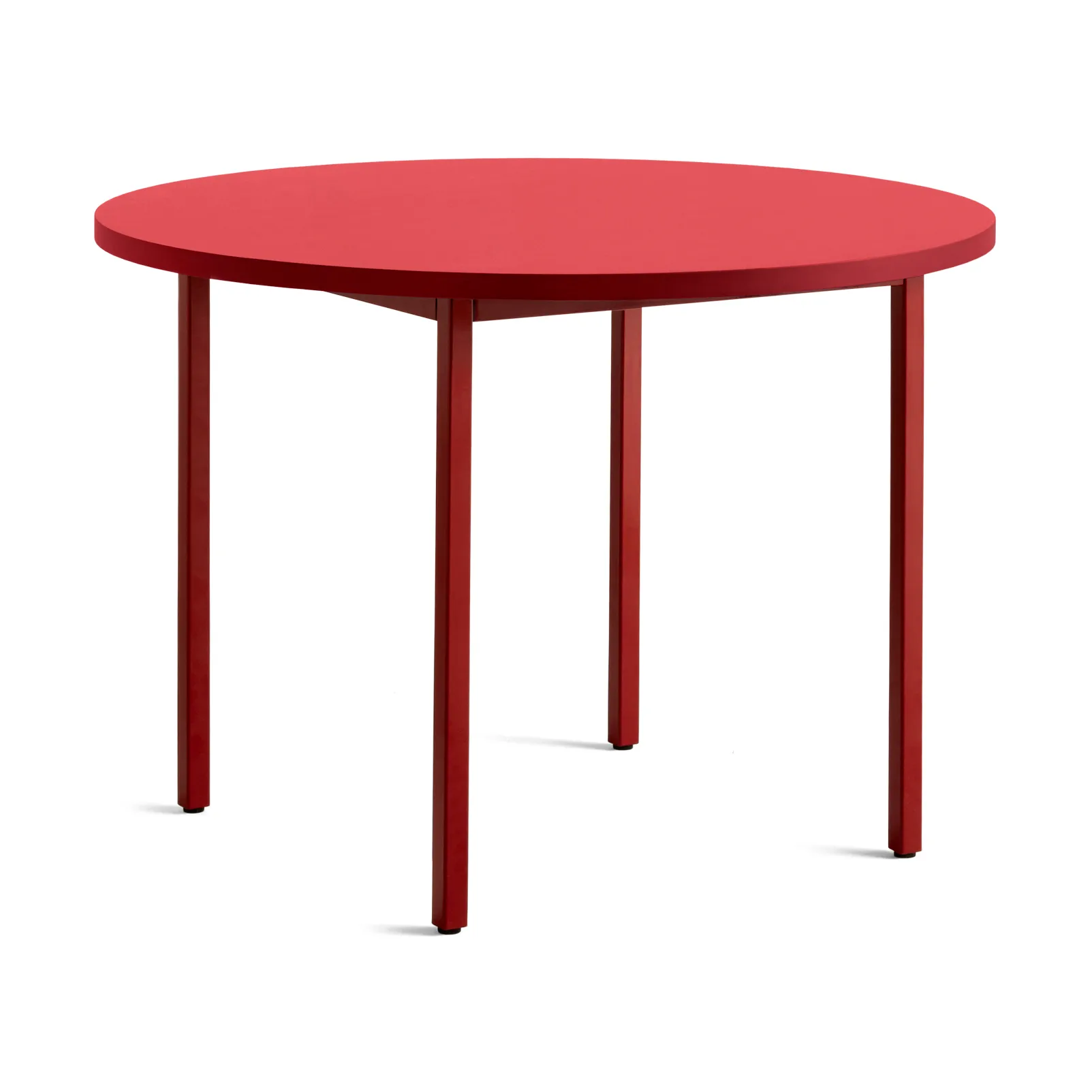 Tavolo da pranzo Two-Colour Ø105 cm, Maroon red-red HAY