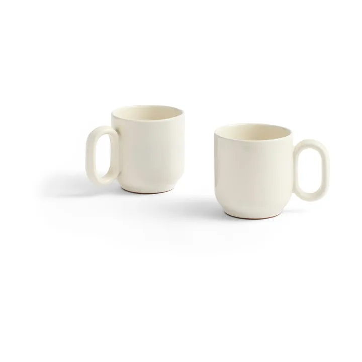 Tazza Barro 2 pezzi - Off-white - HAY