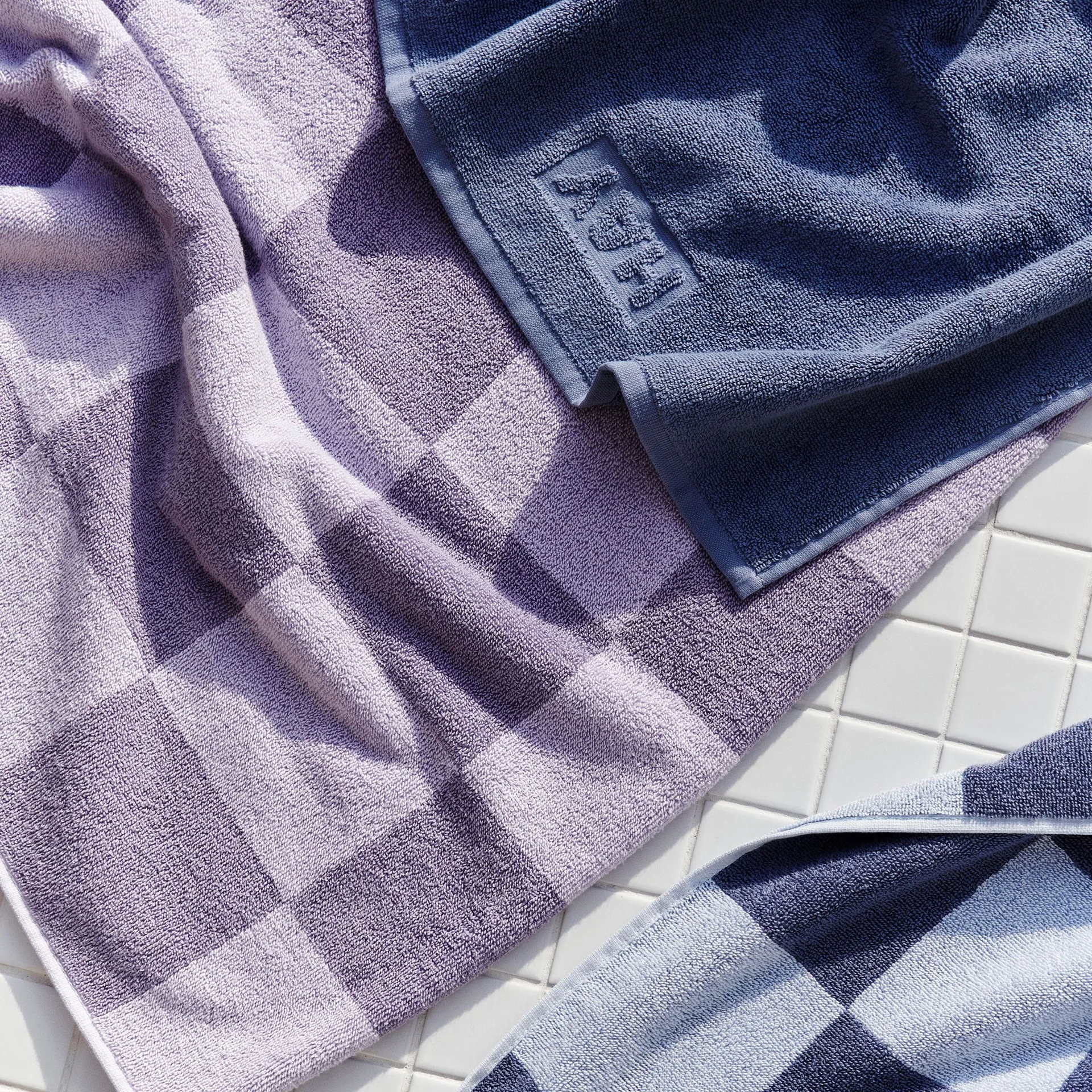 Telo da bagno Mono 100x150 cm, Steel blue HAY