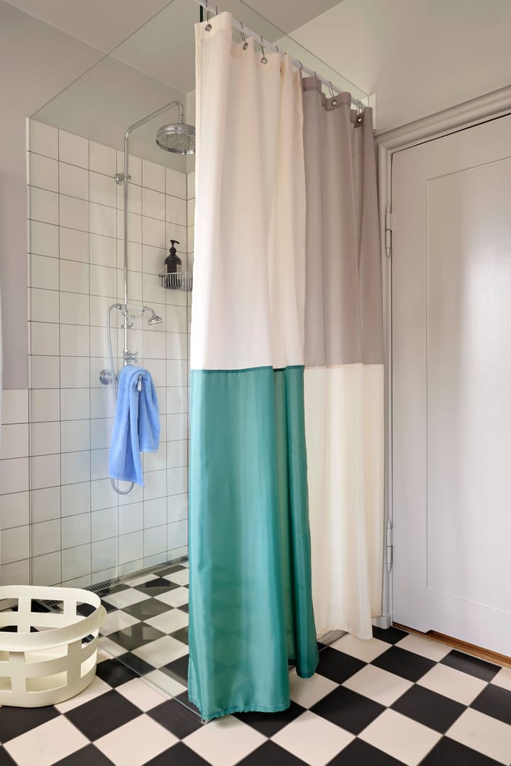 Tenda da doccia con fantasia a quadri Check 180x200 cm da HAY →