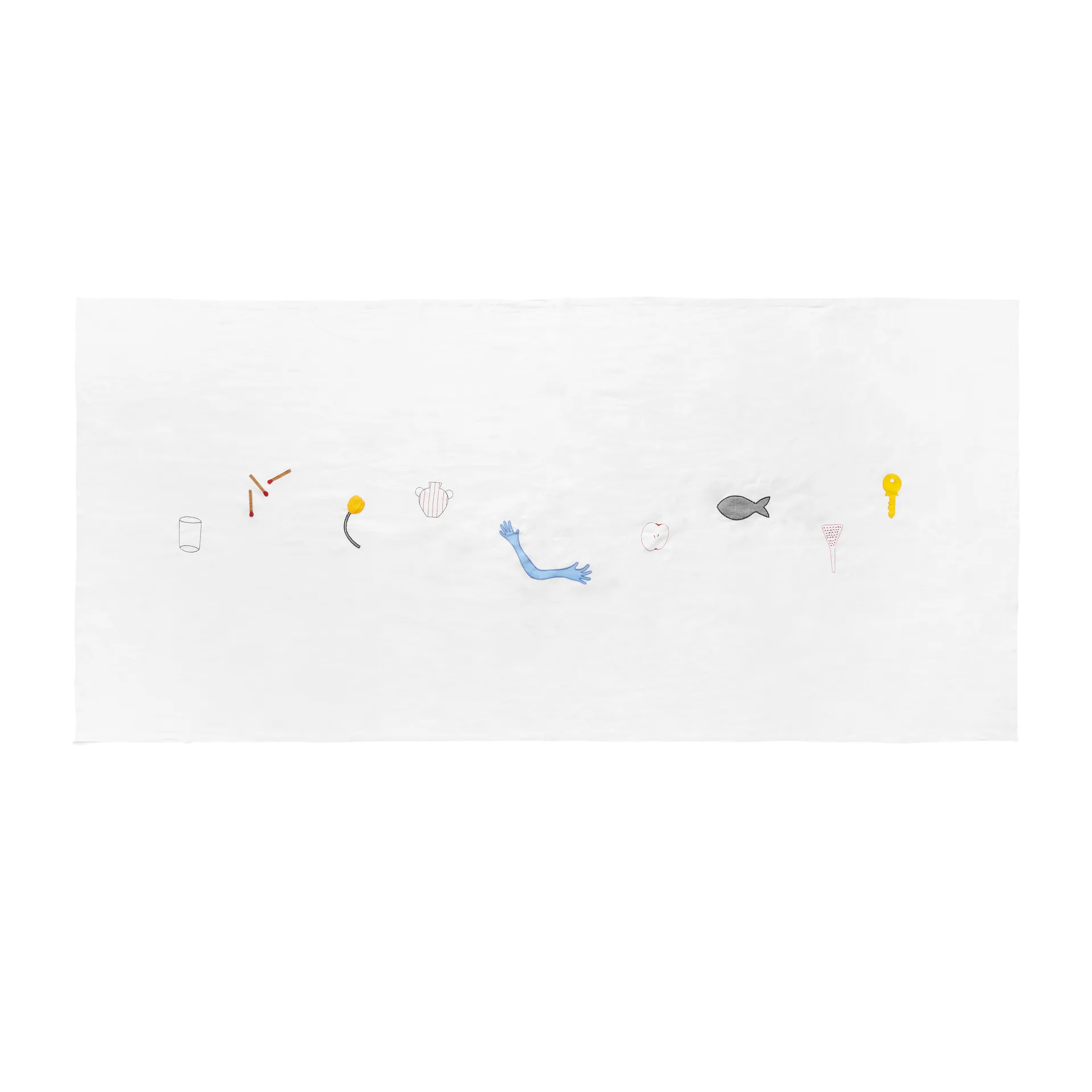 Tovaglia Sobremesa 140x300 cm, Bianco HAY