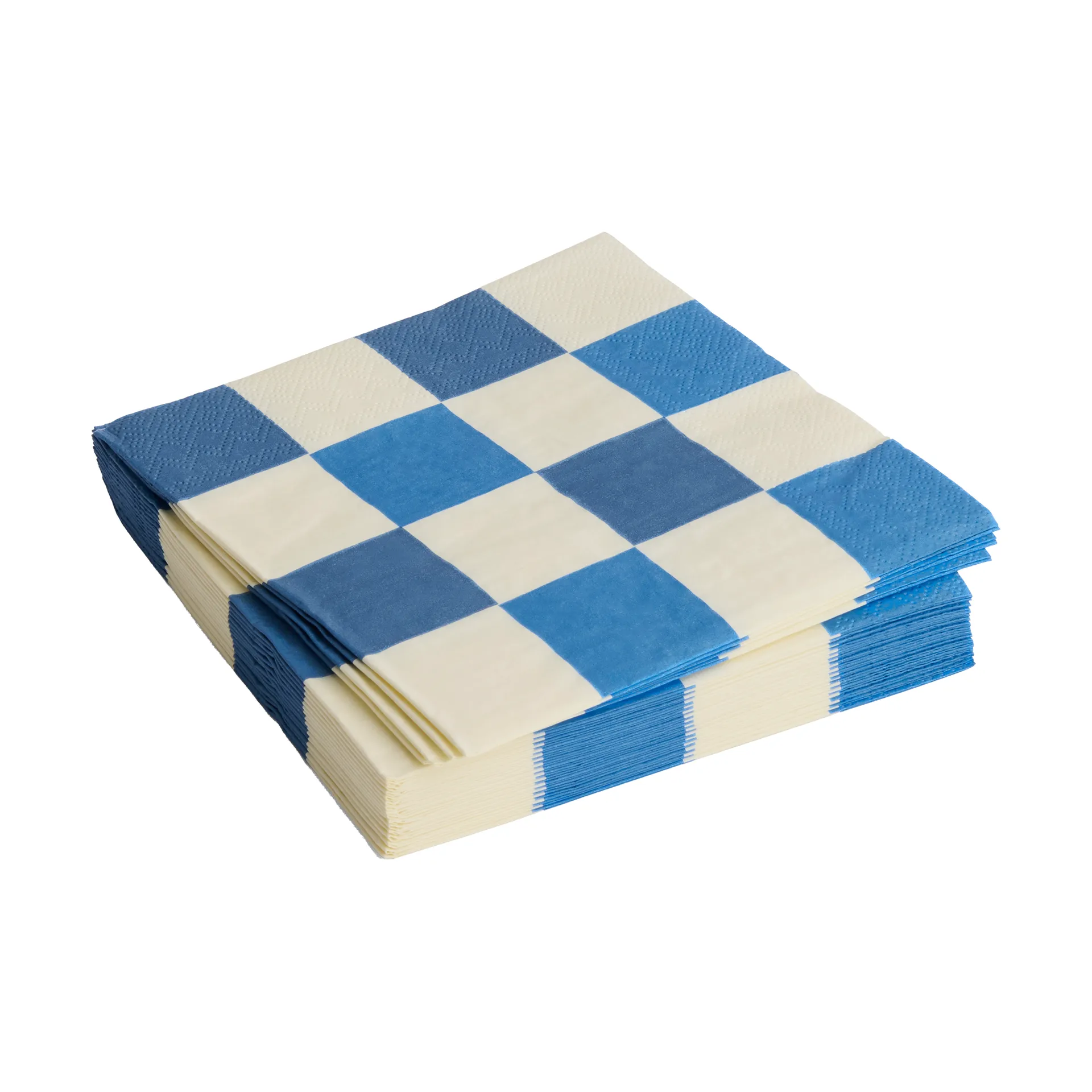 Tovaglioli da cena a quadretti Pattern 40x40 cm, confezione da 20, Off white-blues M HAY